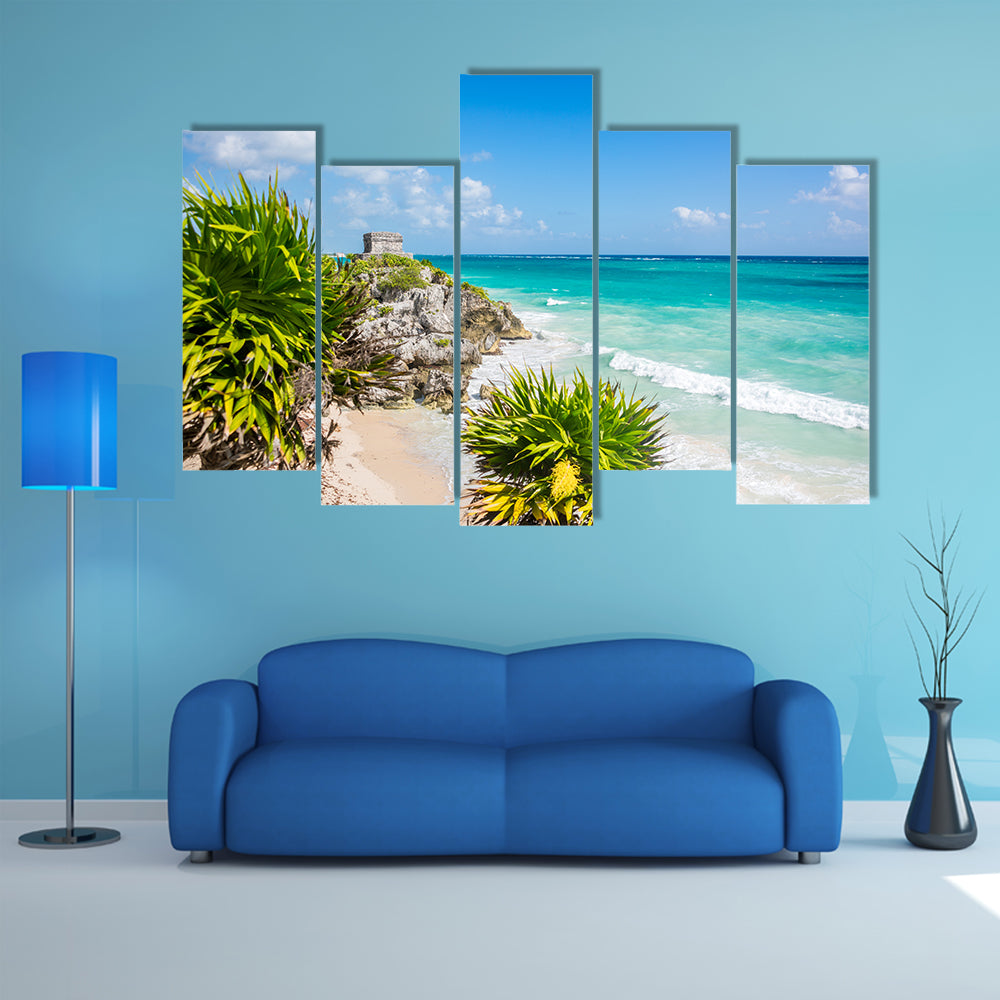 The Pristine Paradise near Cancun, Quintana Roo adventure, traveling Mexico Multi Panel canvas wall art