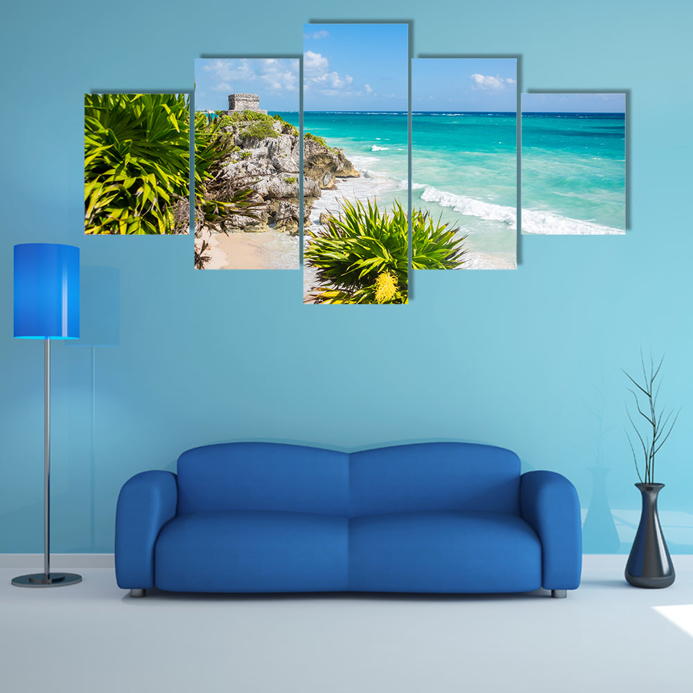 The Pristine Paradise near Cancun, Quintana Roo adventure, traveling Mexico Multi Panel canvas wall art