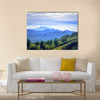 View of the island of Flores, Indonesia showing the mountains go into the sea multi panel canvas wall art