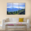 View of the island of Flores, Indonesia showing the mountains go into the sea multi panel canvas wall art