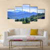 View of the island of Flores, Indonesia showing the mountains go into the sea multi panel canvas wall art