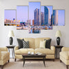 cityscape at Haeundae in Busan, South Korea Multi panel canvas wall art