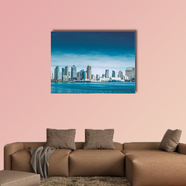 San Diego Bay. City of San Diego Summer Skyline Panorama wall art