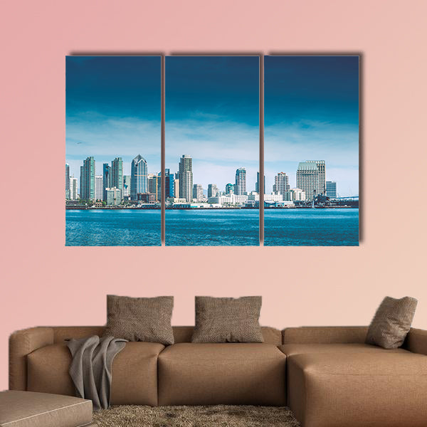 San Diego Bay. City of San Diego Summer Skyline Panorama wall art
