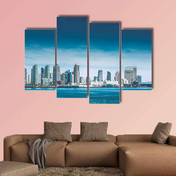 San Diego Bay. City of San Diego Summer Skyline Panorama wall art