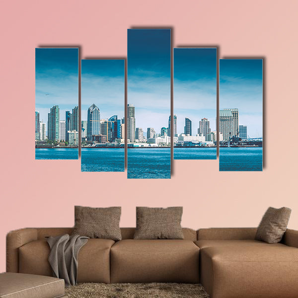 San Diego Bay. City of San Diego Summer Skyline Panorama wall art