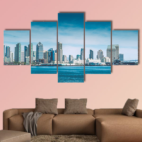 San Diego Bay. City of San Diego Summer Skyline Panorama wall art