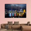 Sydney harbor and downtown buildings multi panel canvas wall art