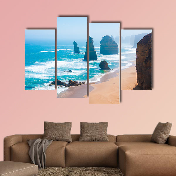 The Twelve Apostles, a famous collection of limestone stacks off multi panel canvas wall art