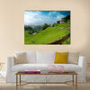 Wonderful mountain landscape looking very peaceful Multi panel canvas wall art