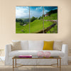 Wonderful mountain landscape looking very peaceful Multi panel canvas wall art