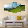 Wonderful mountain landscape looking very peaceful Multi panel canvas wall art