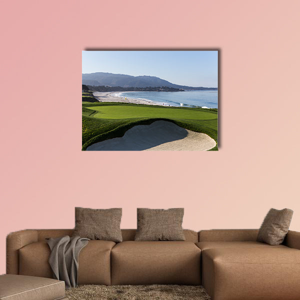 A view of Pebble Beach golf course, Monterey, California, USA wall art