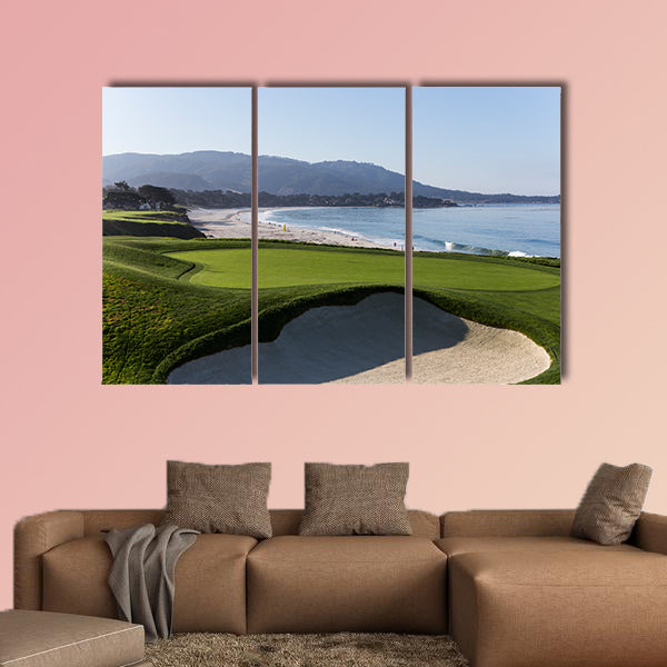 A view of Pebble Beach golf course, Monterey, California, USA wall art