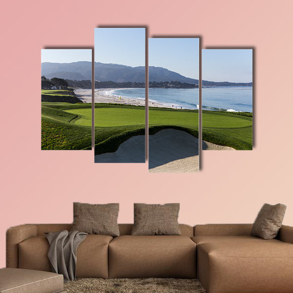 A view of Pebble Beach golf course, Monterey, California, USA wall art