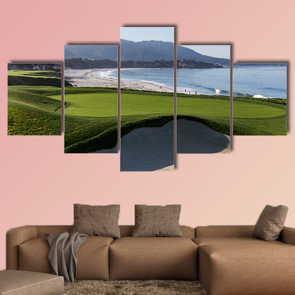 A view of Pebble Beach golf course, Monterey, California, USA wall art