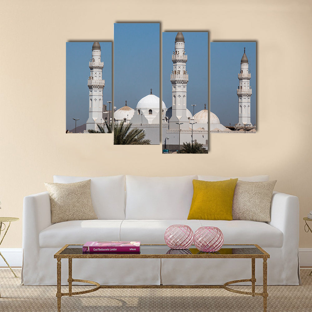 Quba Mosque in Al Madinah, Saudi Arabia. multi panel canvas wall art