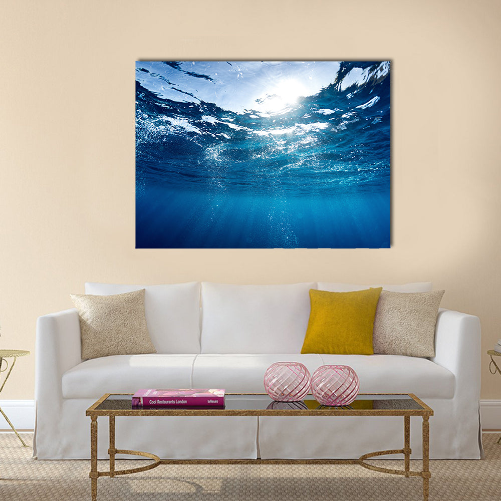The Natural Beauty Of The Blue Sea, Multi Panel Canvas Wall Art