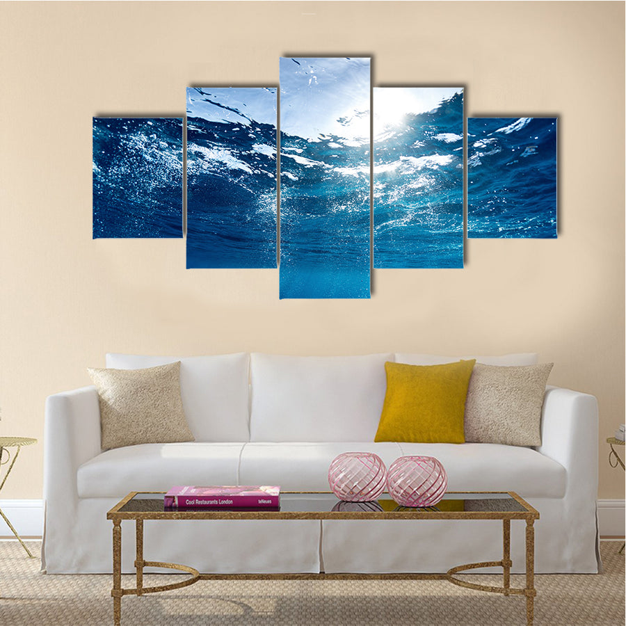 The Natural Beauty Of The Blue Sea, Multi Panel Canvas Wall Art