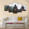 Hindu temple Pura Ulun Danu Buyan at Lake Buyan Bali near Bedugul multi panel canvas wall art