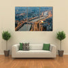 Aerial view on Ho Chi Minh city from the tower, Saigon, Vietnam Multi panel canvas wall art