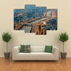 Aerial view on Ho Chi Minh city from the tower, Saigon, Vietnam Multi panel canvas wall art