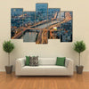 Aerial view on Ho Chi Minh city from the tower, Saigon, Vietnam Multi panel canvas wall art