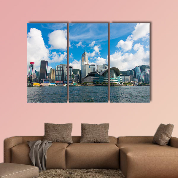 Hong Kong skyline multi panel canvas wall art