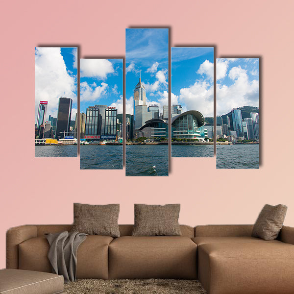Hong Kong skyline multi panel canvas wall art
