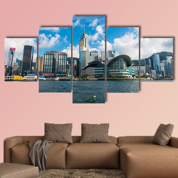 Hong Kong skyline multi panel canvas wall art