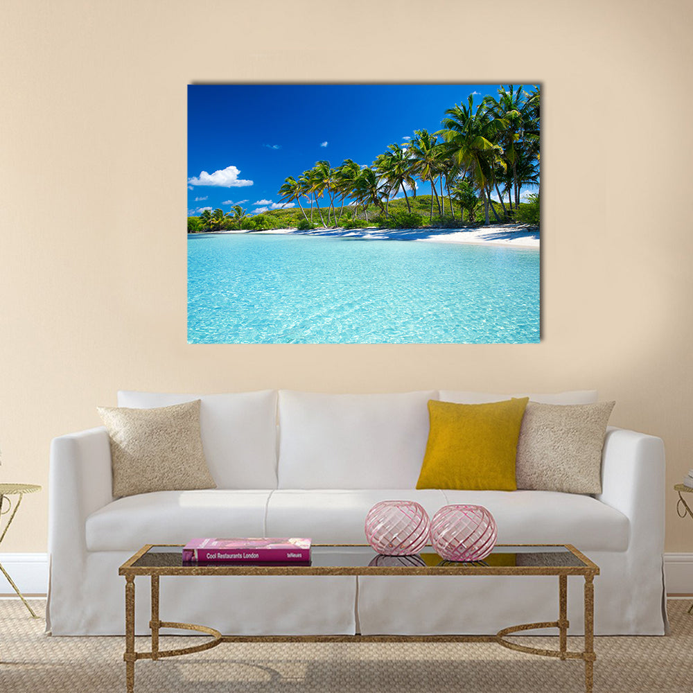 beautiful view and tropical beach Multi panel canvas wall art