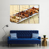 Barbecued chicken / Yakitori / Japanese food Multi panel canvas wall art