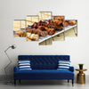 Barbecued chicken / Yakitori / Japanese food Multi panel canvas wall art