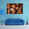 Chocolates background Praline chocolate sweets Multi panel canvas wall art