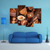 Chocolates background Praline chocolate sweets Multi panel canvas wall art