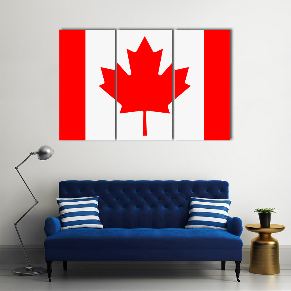 Flag of Canada Multi panel canvas wall art