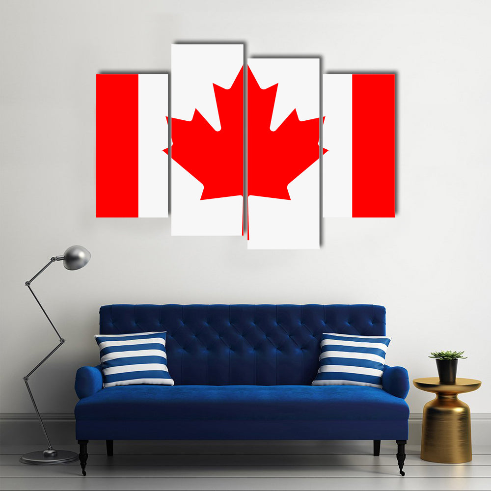 Flag of Canada Multi panel canvas wall art