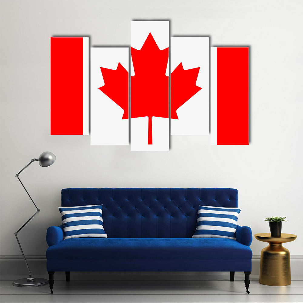 Flag of Canada Multi panel canvas wall art