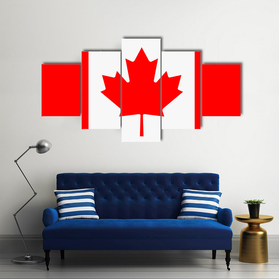 Flag of Canada Multi panel canvas wall art