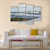 African town on the riverside Lagos, Nigeria, Africa Multi panel canvas wall art