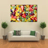 Background of healthy fresh fruits Multi panel canvas wall art