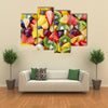 Background of healthy fresh fruits Multi panel canvas wall art