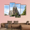 La Sagrada Familia, designed by architect Gaudi multi panel canvas wall art