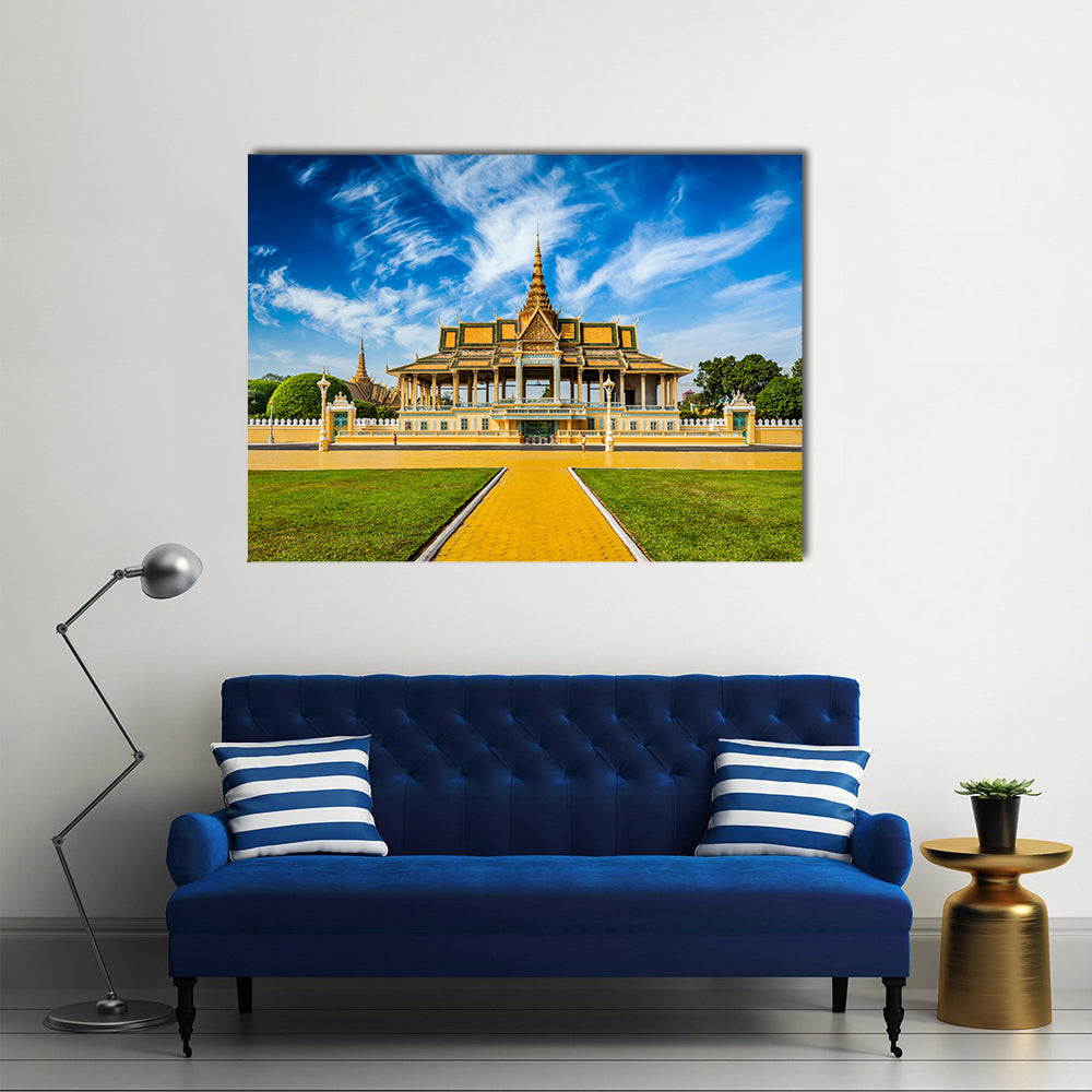 Phnom Penh Royal Palace complex Multi panel canvas wall art