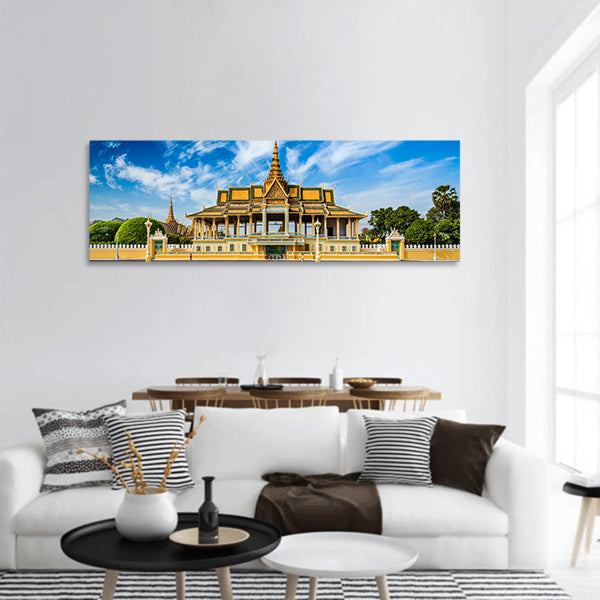 Phnom Penh Royal Palace complex panoramic canvas wall art
