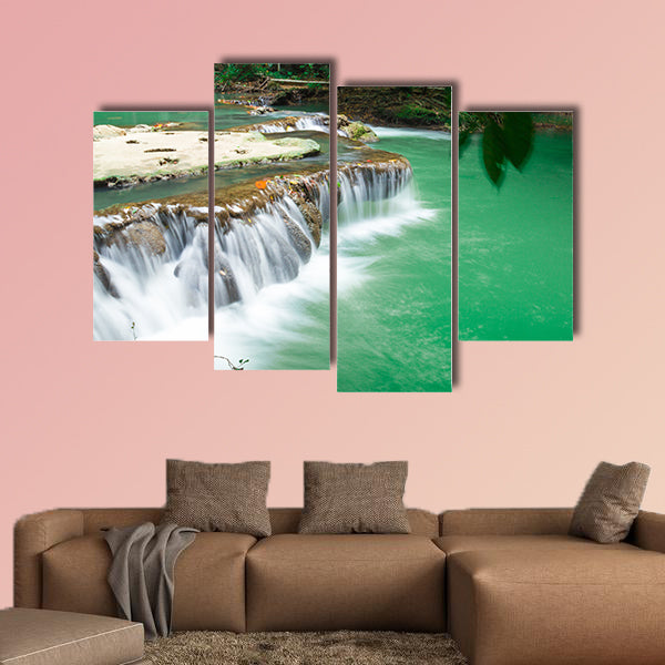 Andaman Thailand outdoor photography of waterfall in rain jungle forest wall art