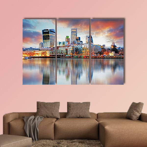 London skyline multi panel canvas wall art