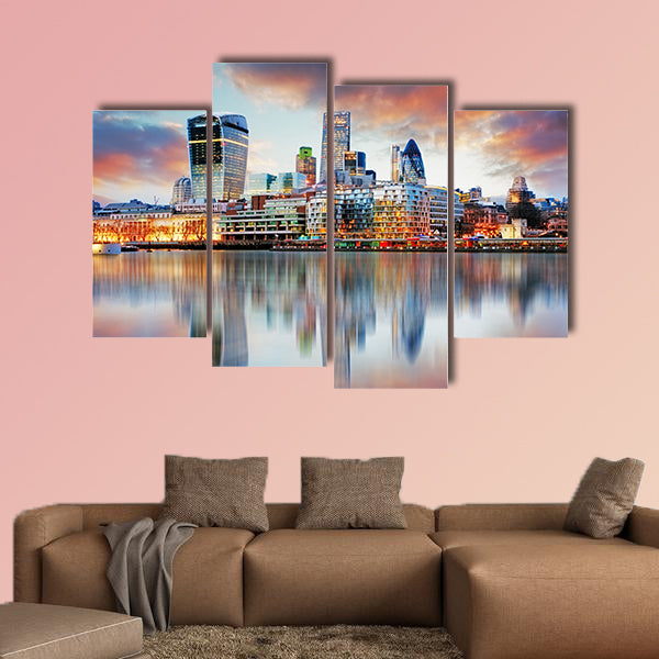 London skyline Multi panel canvas wall art