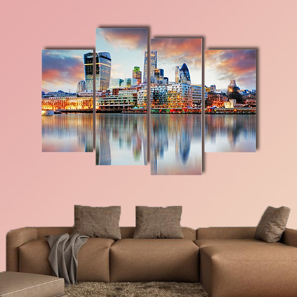 London skyline multi panel canvas wall art
