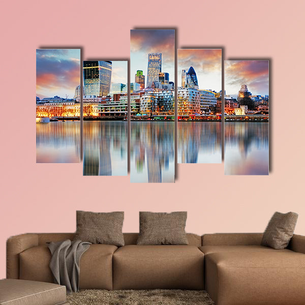 London skyline Multi panel canvas wall art